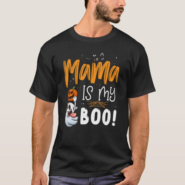 Happy Halloween Mama ist meine Boo Matching Family T-Shirt (Vorderseite)