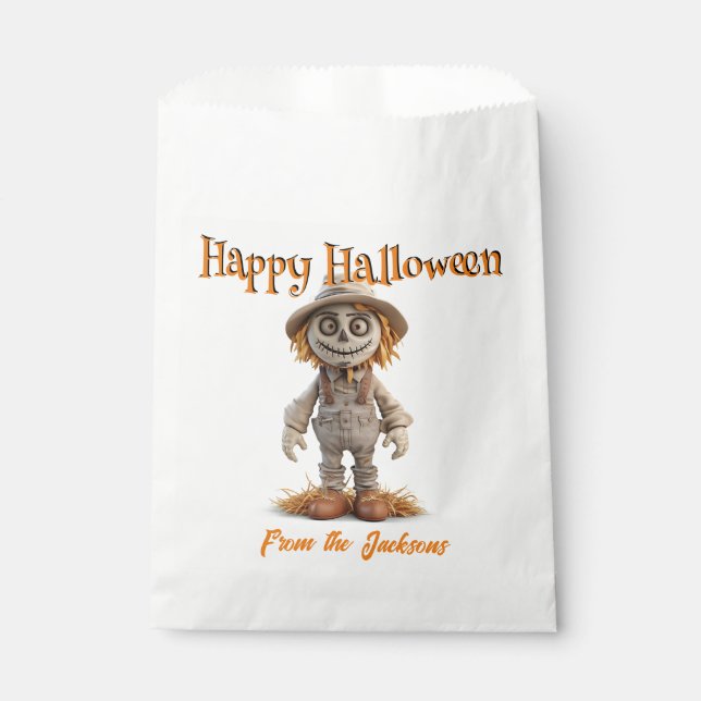 Happy Halloween MIT AUGEN SCARE CROW Geschenktütchen (Vorderseite)