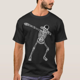 Happy Halloween mit einem Dabbing-Tänzer Skelett 2 T-Shirt