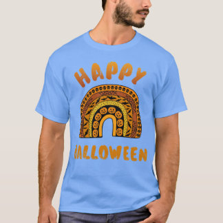 Happy halloween mit niedlichem Regenbogen T-Shirt