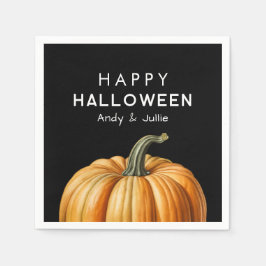 Happy Halloween mit Vintagem Kürbis Serviette