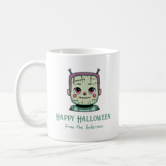 Happy Halloween Monster Kaffeetasse (Links)
