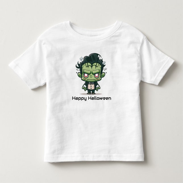 Happy Halloween Monster Kleinkind T-shirt (Vorderseite)