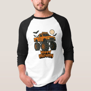 Happy halloween Monster LKW T-Shirt