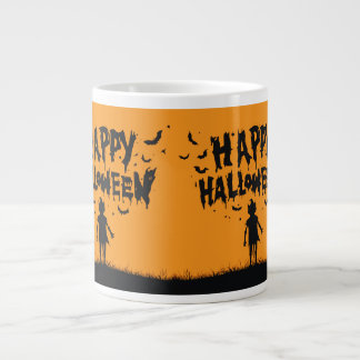 Happy Halloween:Mug with Mysterious Silhouette Jumbo-Tasse