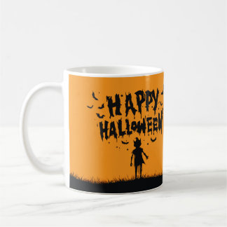 Happy Halloween:Mug with Mysterious Silhouette Kaffeetasse