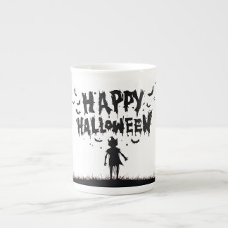 Happy Halloween:Mug with Mysterious Silhouette Prozellantasse