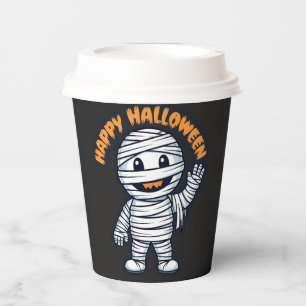 Happy Halloween Mumie Pappbecher