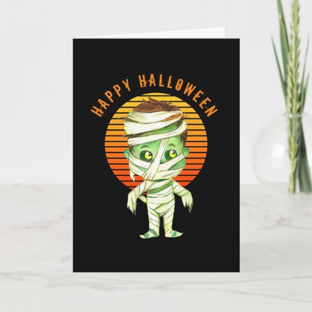 Happy Halloween - Mummy Card Karte (Vorderseite)