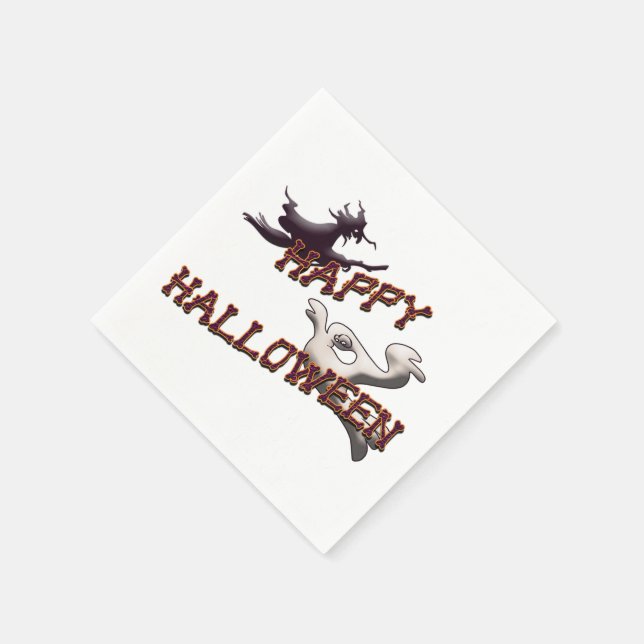 Happy Halloween Napkins Serviette (Ecke)