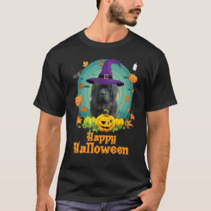 Happy Halloween Neufundland Dog Pumpkin Hexe Gho T-Shirt