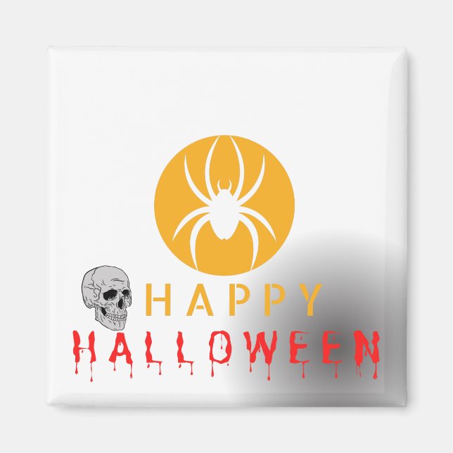 Happy Halloween Niedlich Ghost Boo Pattern Magnet (Vorne)