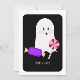 Happy Halloween Niedlich Ghost Candy Card