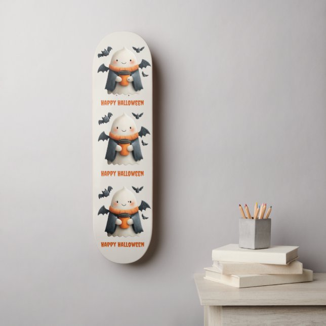 Happy Halloween Niedlich Ghost Design Skateboard (Wandkunst)