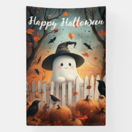 Happy Halloween Niedlich Ghost und Pumpkins Banner