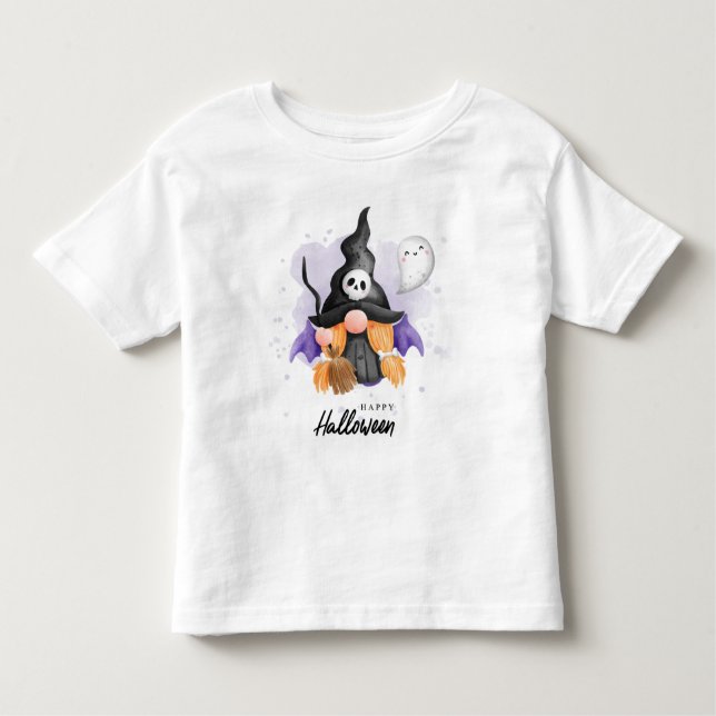 Happy Halloween Niedlich Halloween Gnome Kleinkind T-shirt (Vorderseite)
