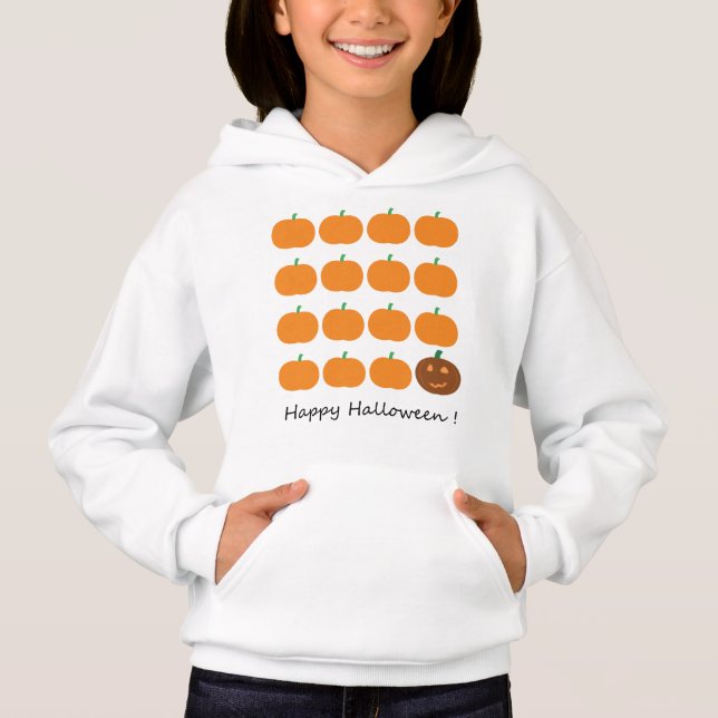 Happy Halloween Niedlich Pumpkin Patch Hoodie (Vorderseite)