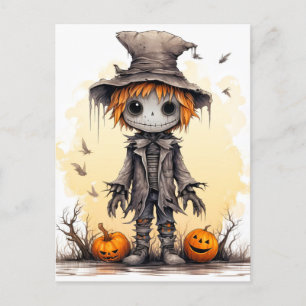 Happy Halloween   Niedlich Samhain Ragdoll Postkarte