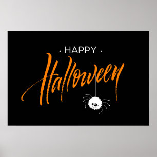 Happy Halloween Niedlich Spider Poster