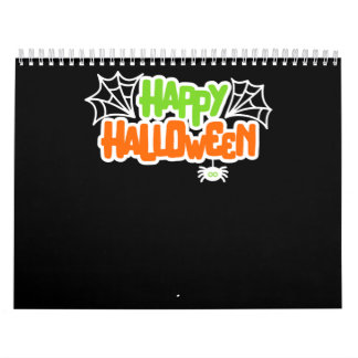 Happy Halloween Niedlich Spider Web Kalender