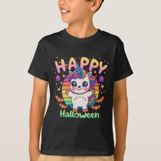Happy Halloween Niedlich Unicorn Kawaii T-Shirt