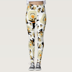 Happy Halloween Niedliche Scarecrow und Spider Leggings