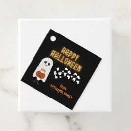 Happy Halloween niedliches Geschenk Gooody-Aufkleb Geschenkanhänger