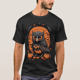Happy Halloween - Niedliches Owl als Raven gekleid T-Shirt