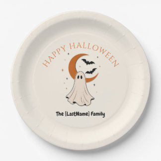 Happy Halloween / Noche de Brujas Minimalista Pappteller