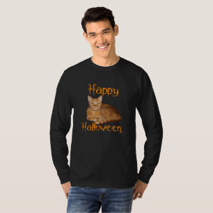 Happy Halloween Non-Beängstigend Orange Tabby Cat T-Shirt