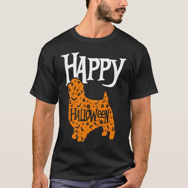 Happy Halloween Norfolk Terrier T-Shirt (Vorderseite)