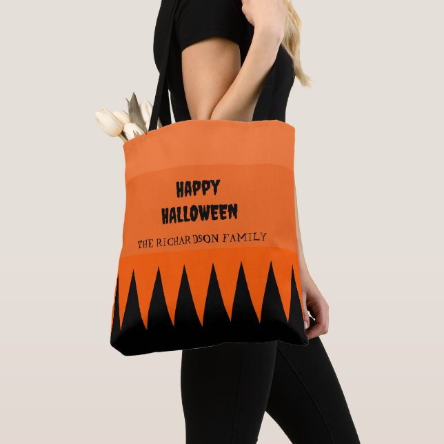 Happy Halloween Orange Black Personalisiert (Von Nahem)