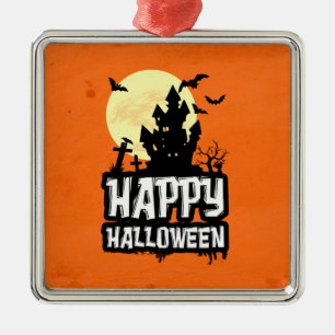Happy Halloween Ornament Aus Metall