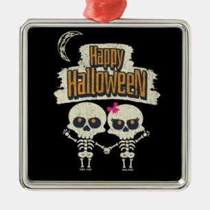 Happy Halloween Ornament Aus Metall