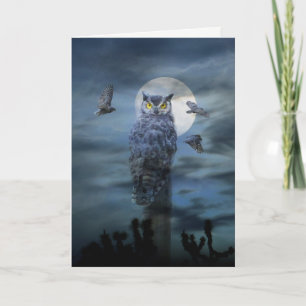 Happy Halloween Owl Cards Karte