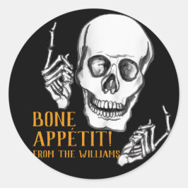 Happy Halloween Papa Witz Runder Aufkleber