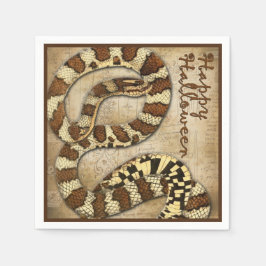 Happy Halloween Paper Napkins mit Schlangen Serviette
