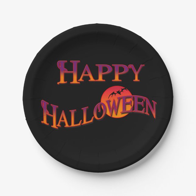 Happy Halloween Paper Tellers Pappteller (Vorderseite)