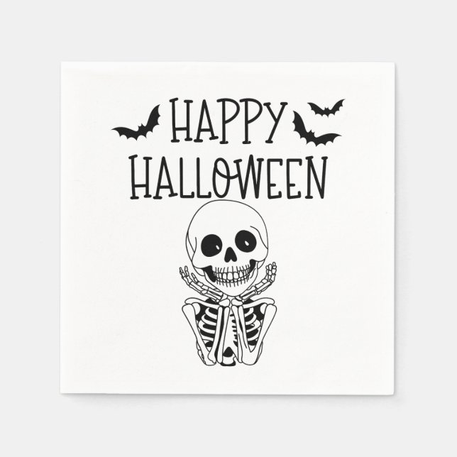 Happy Halloween Papierserviette (Vorderseite)