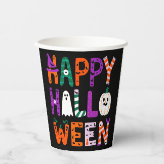 Happy Halloween Pappbecher