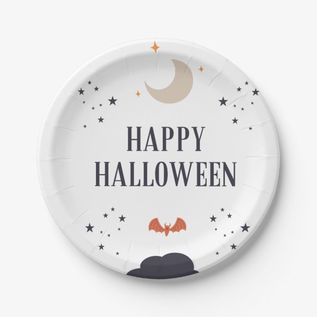 Happy Halloween Pappteller (Vorderseite)