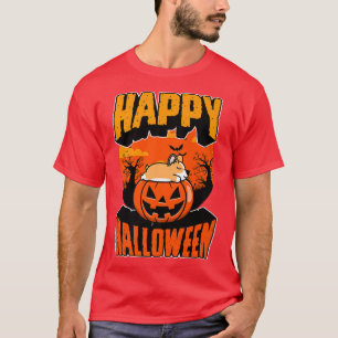Happy Halloween Party Cute Napping Kawaii Corgi Do T-Shirt