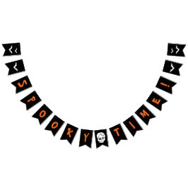 Happy Halloween Party Dekor Spooky Time Banner