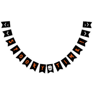 Happy Halloween Party Dekor Spooky Time Banner