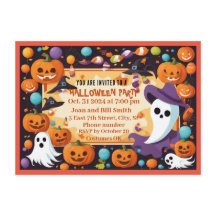 Happy Halloween Party Einladung Card