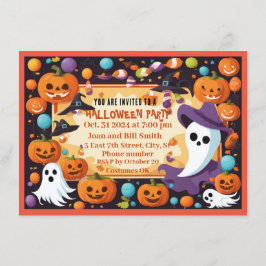 Happy Halloween Party Einladung Card