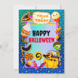 Happy Halloween Party gefüllt mit Trick oder Lecke