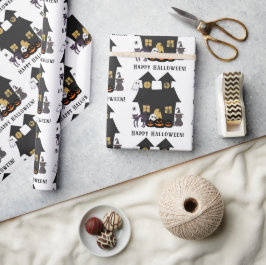 Happy Halloween Party Geschenkpapier