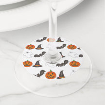 Happy Halloween Party Ghost Bat Pumpkin Hexe