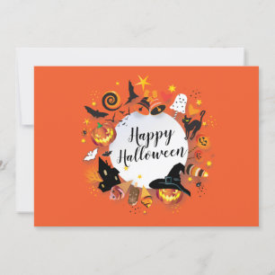 Happy Halloween Party Holiday moderne Design Einladung